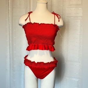 Molybell Red 2 piece swimsuit large